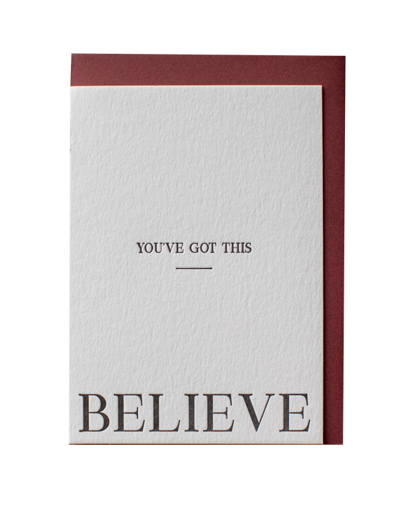 Believe // Letterpress