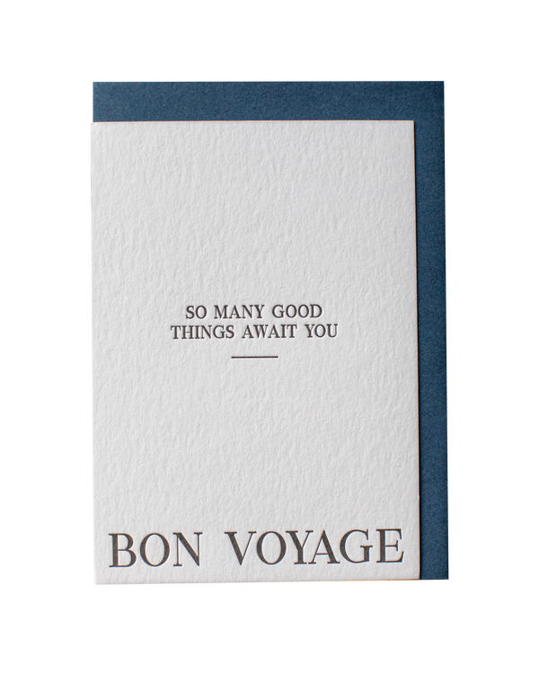 Bon Voyage // Letterpress