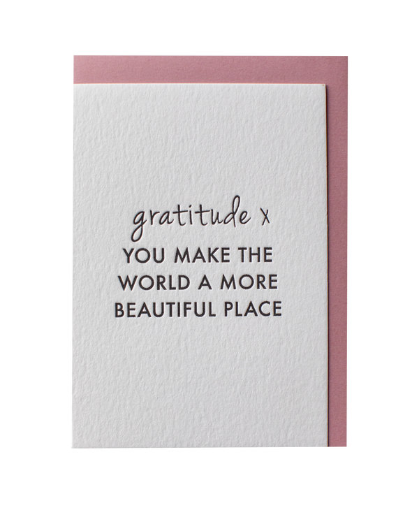 Gratitude // Letterpress