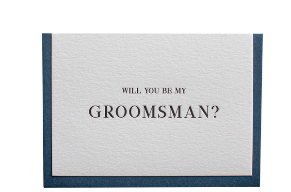 Groomsman // Letterpress