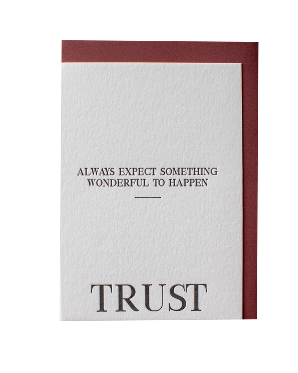 Trust // Letterpress