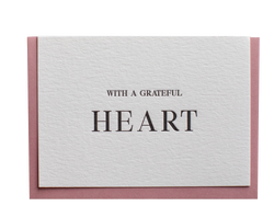 A grateful heart // letterpress