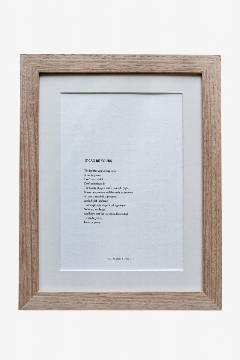 "It Can Be Yours" Print