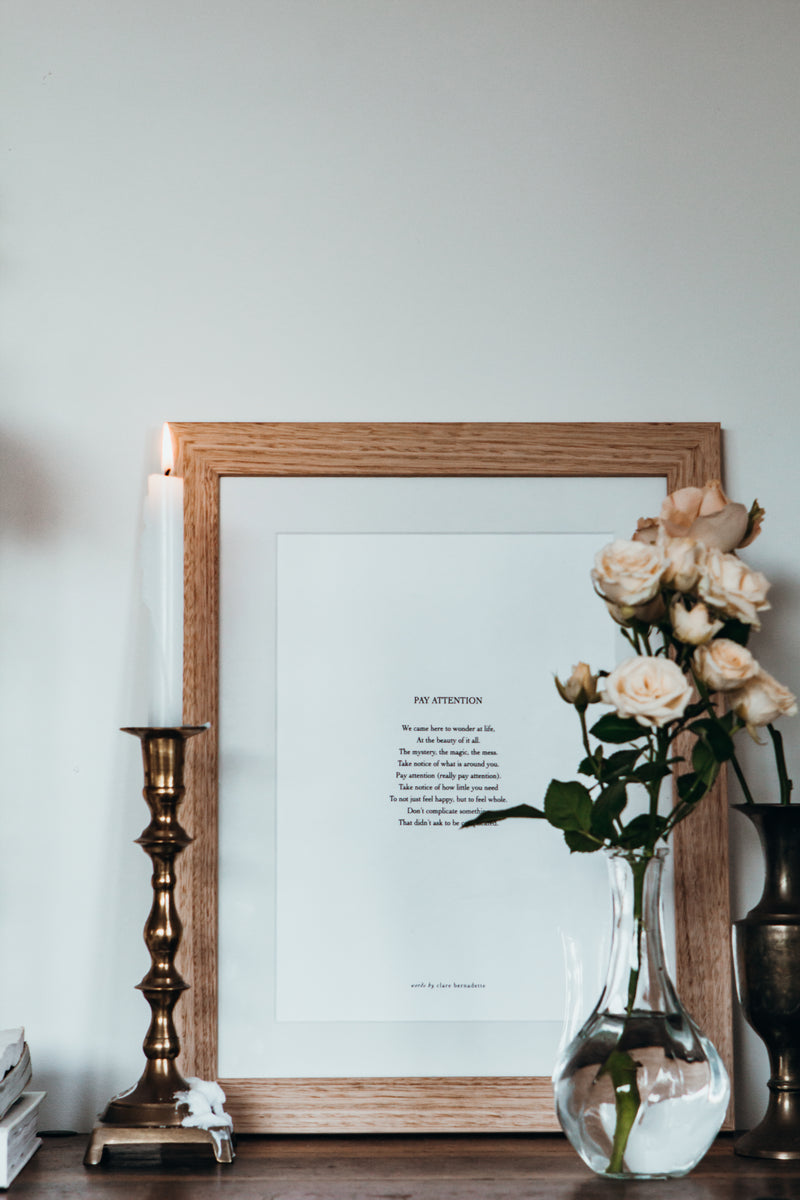 "Pay Attention" Print