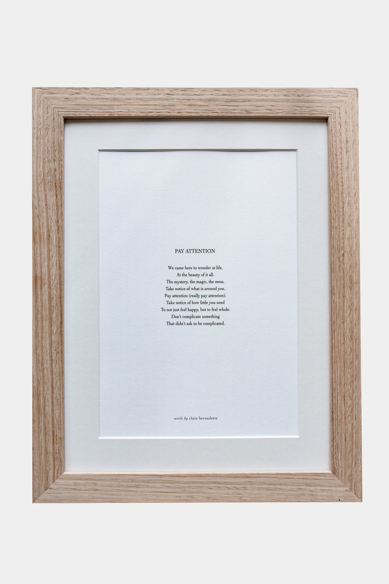 "Pay Attention" Print
