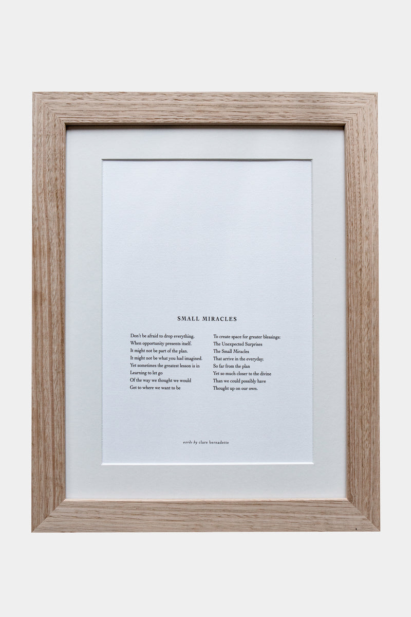 "Small Miracles" Print